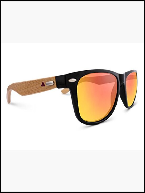 Wooden Bamboo Sunglasses Classic Retro Square UV Protection main image 4